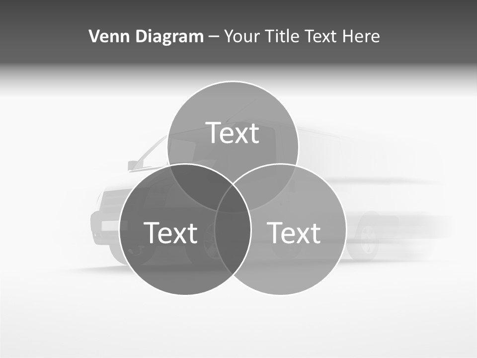 Shuttle Truck Tourist PowerPoint Template