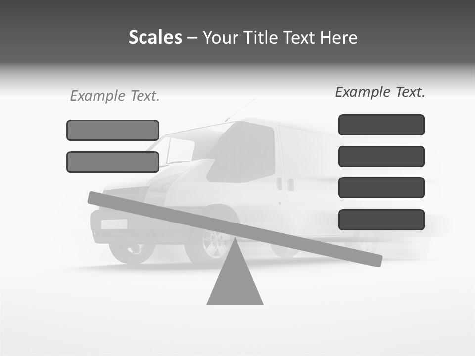 Shuttle Truck Tourist PowerPoint Template