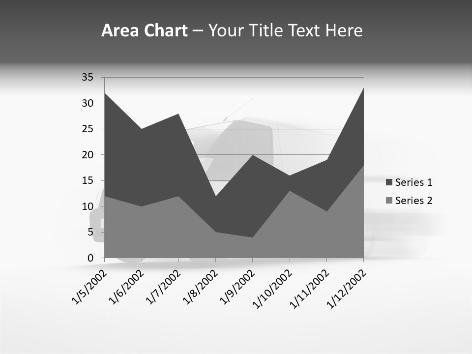 Shuttle Truck Tourist PowerPoint Template