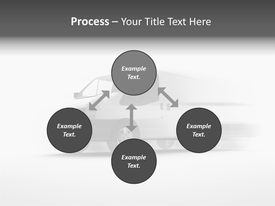 Shuttle Truck Tourist PowerPoint Template