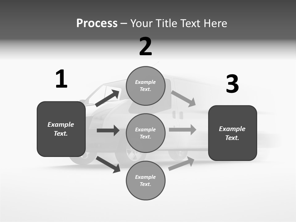 Shuttle Truck Tourist PowerPoint Template