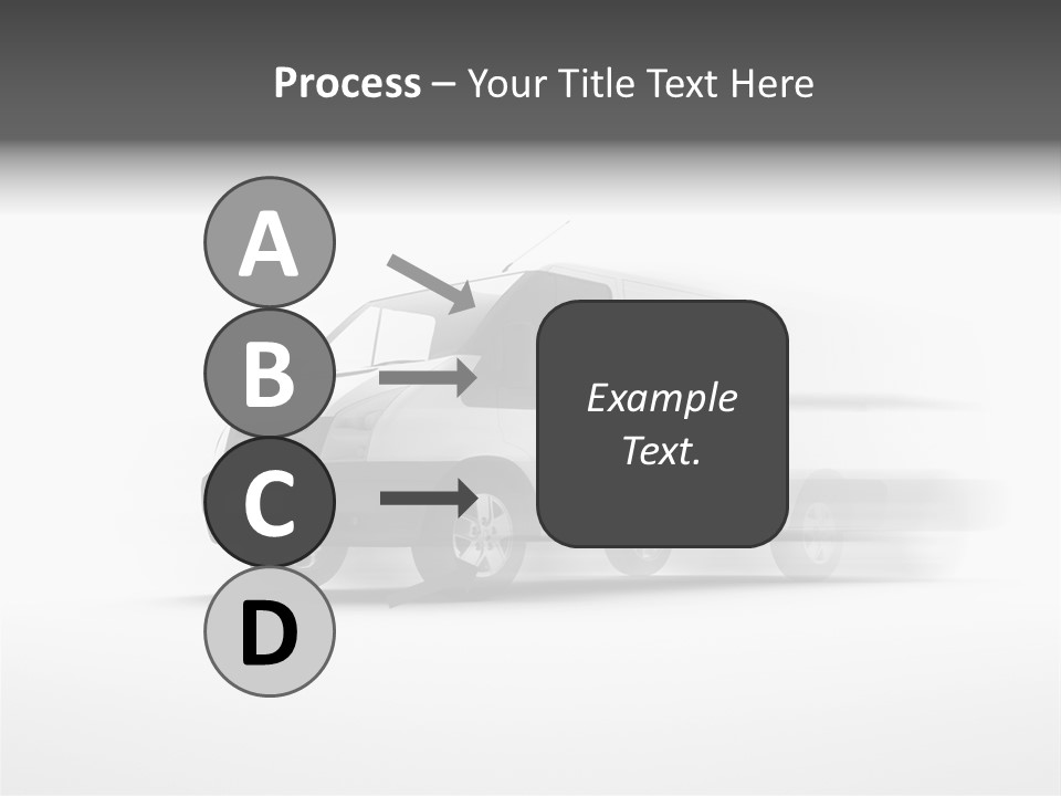 Shuttle Truck Tourist PowerPoint Template