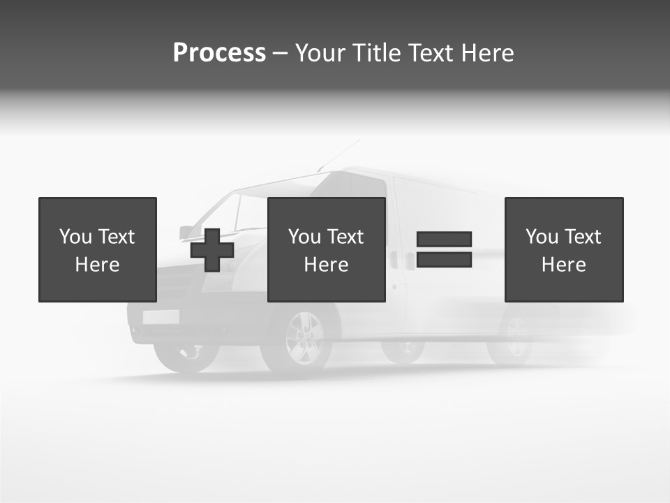 Shuttle Truck Tourist PowerPoint Template