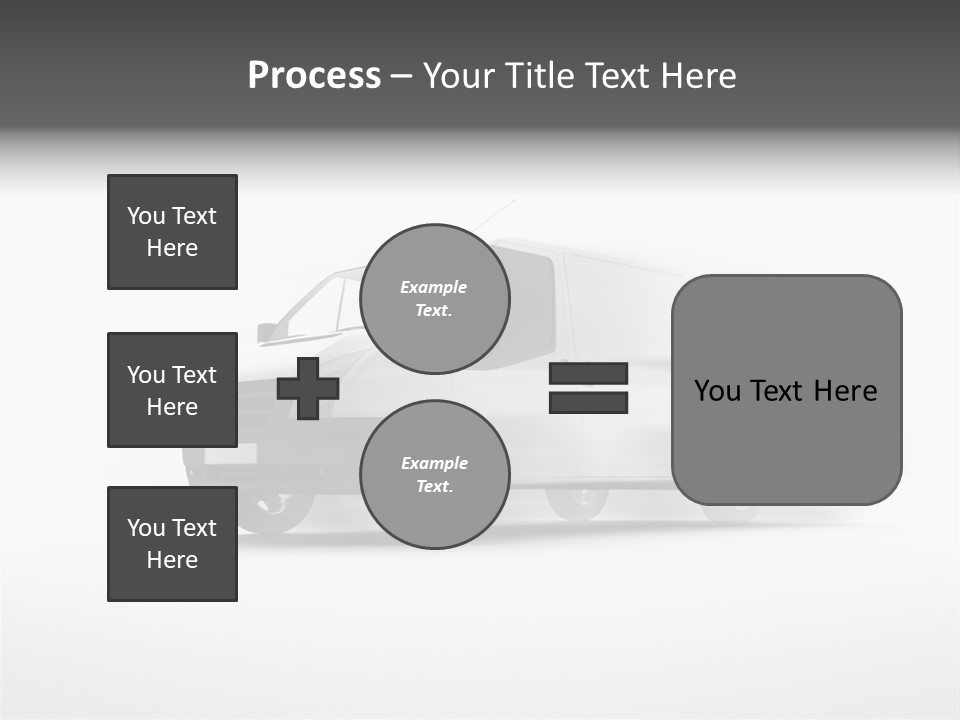 Shuttle Truck Tourist PowerPoint Template