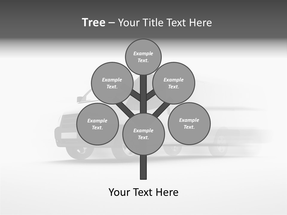 Shuttle Truck Tourist PowerPoint Template