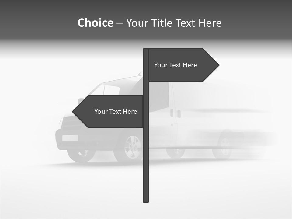 Shuttle Truck Tourist PowerPoint Template