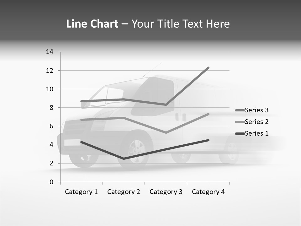 Shuttle Truck Tourist PowerPoint Template