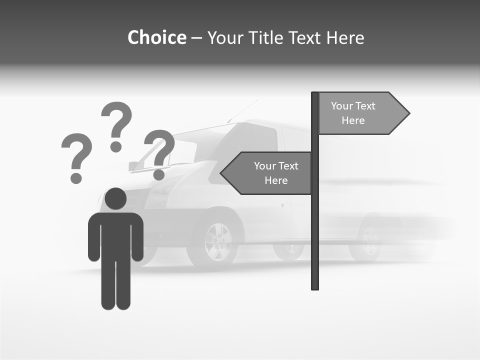 Shuttle Truck Tourist PowerPoint Template