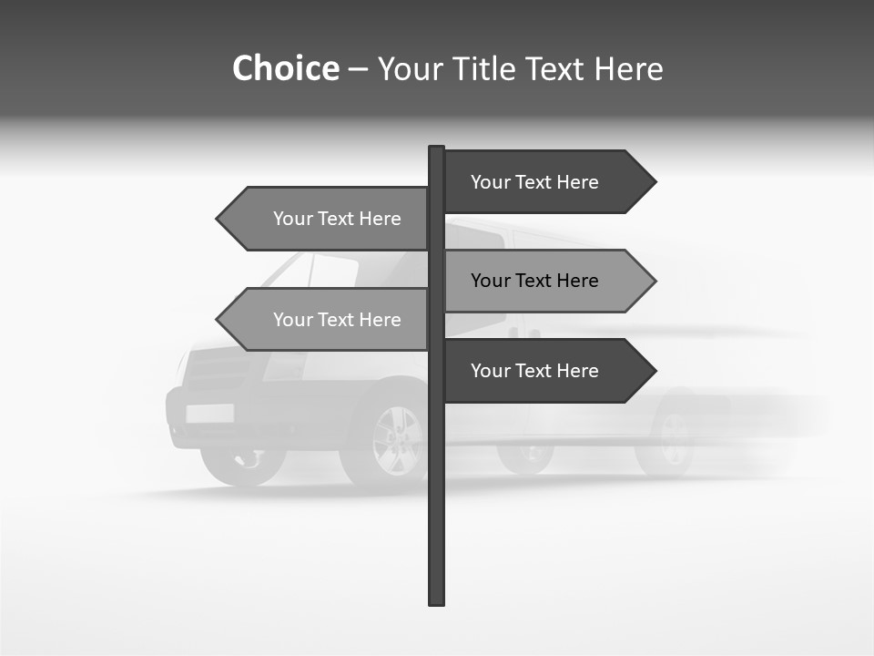 Shuttle Truck Tourist PowerPoint Template
