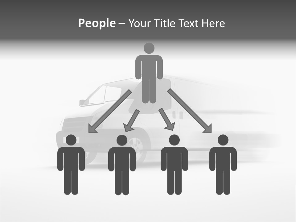 Shuttle Truck Tourist PowerPoint Template