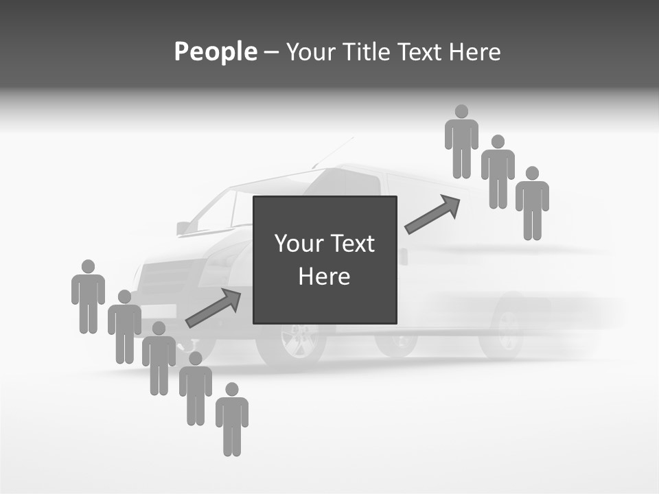 Shuttle Truck Tourist PowerPoint Template