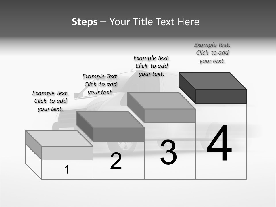 Shuttle Truck Tourist PowerPoint Template