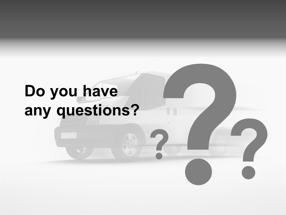 Shuttle Truck Tourist PowerPoint Template