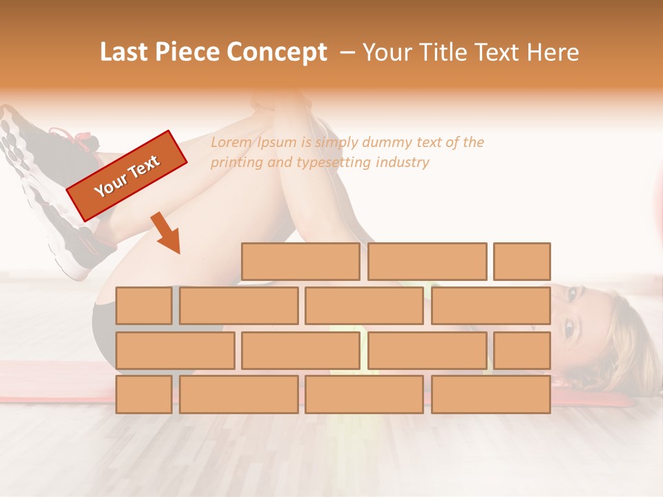 Full Stretch Red PowerPoint Template
