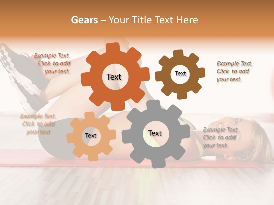 Full Stretch Red PowerPoint Template