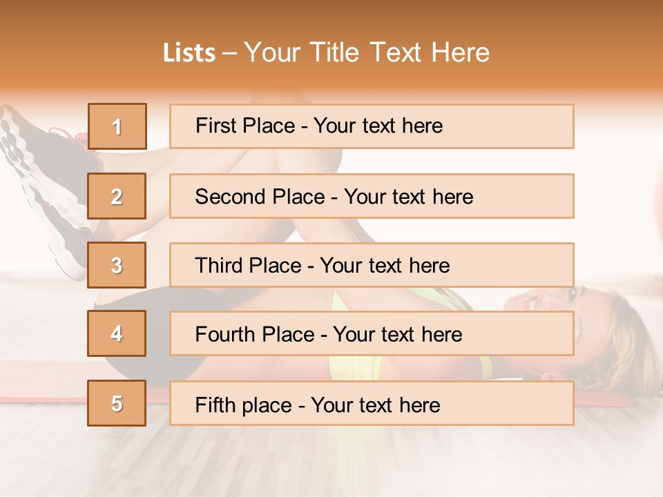 Full Stretch Red PowerPoint Template
