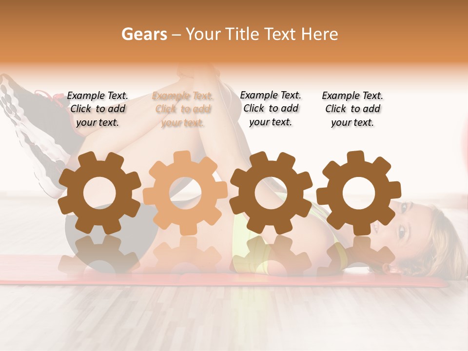 Full Stretch Red PowerPoint Template