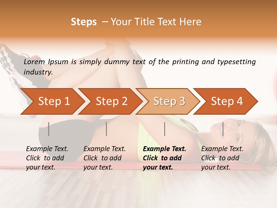 Full Stretch Red PowerPoint Template