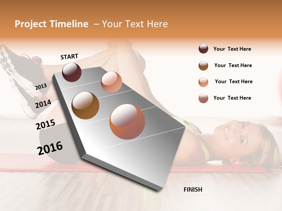 Full Stretch Red PowerPoint Template