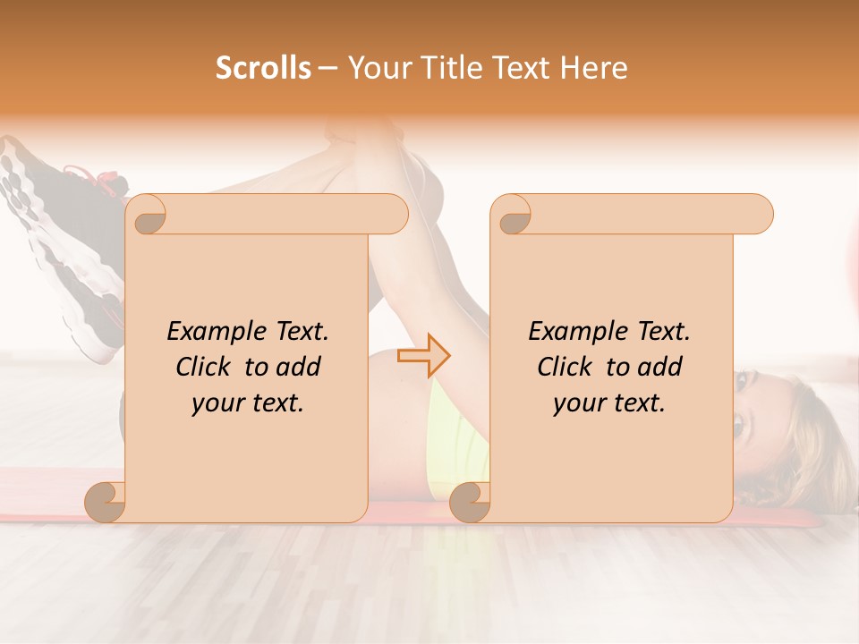 Full Stretch Red PowerPoint Template
