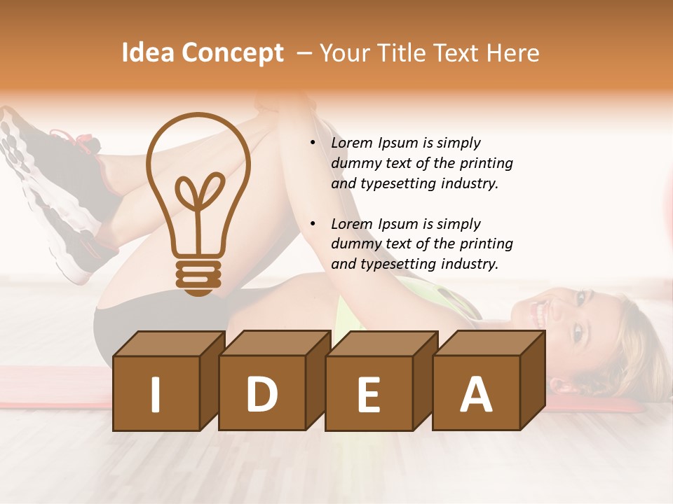 Full Stretch Red PowerPoint Template