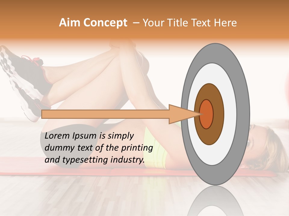 Full Stretch Red PowerPoint Template