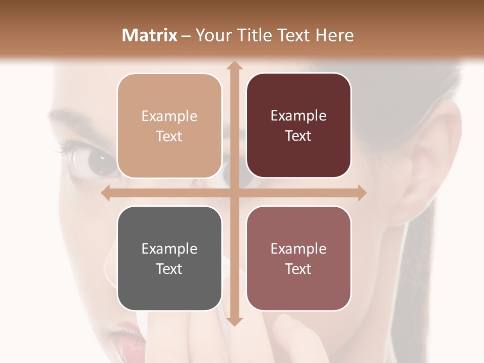 Hand Close Eyes PowerPoint Template