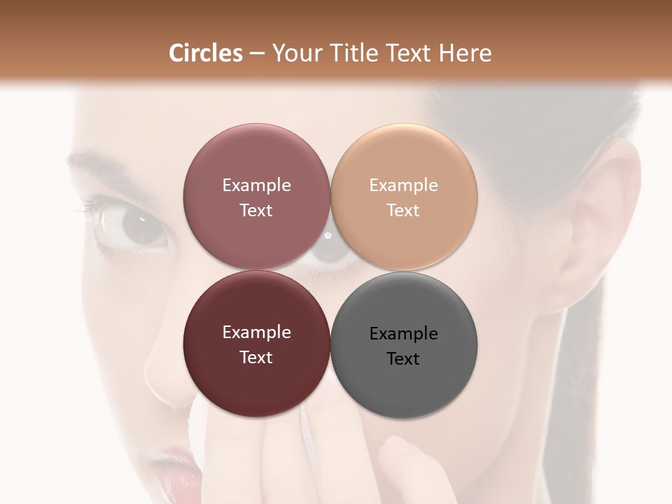 Hand Close Eyes PowerPoint Template