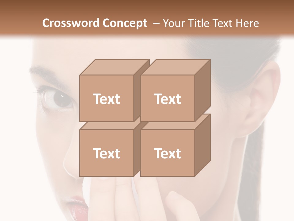 Hand Close Eyes PowerPoint Template