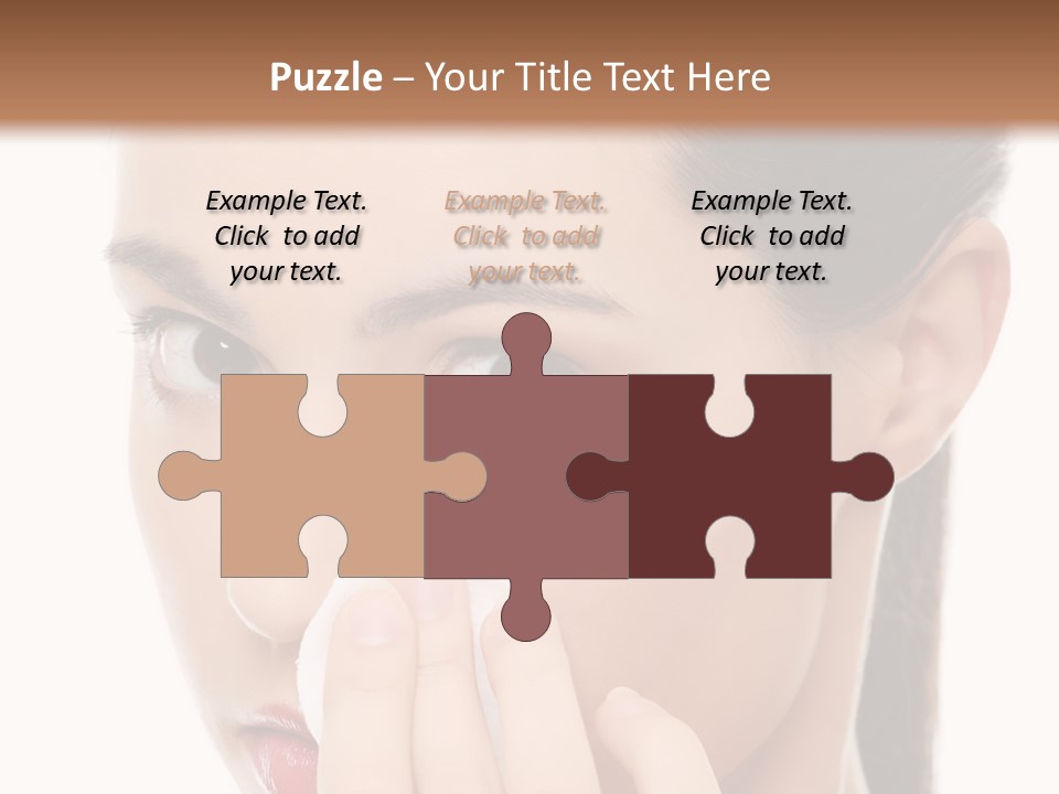 Hand Close Eyes PowerPoint Template