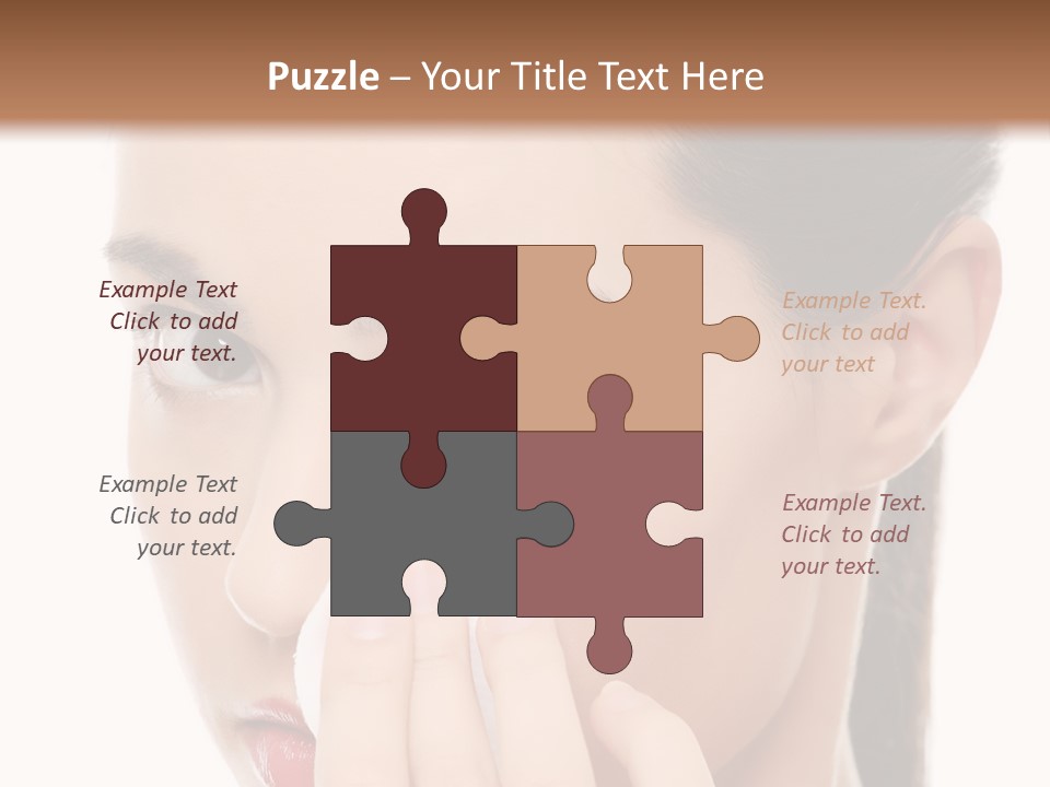 Hand Close Eyes PowerPoint Template