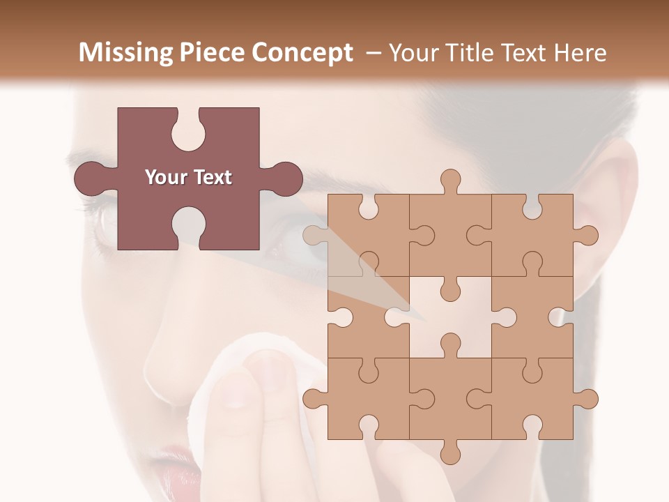 Hand Close Eyes PowerPoint Template