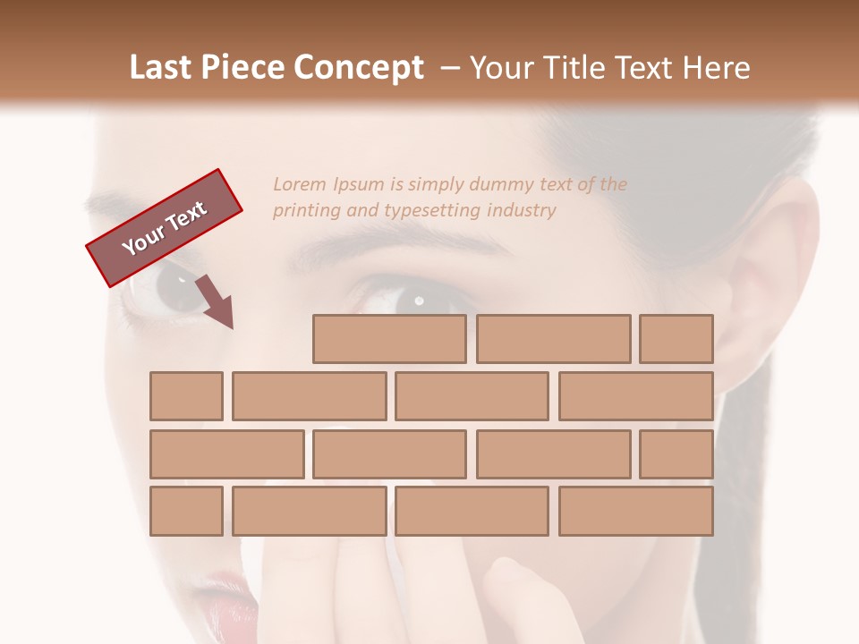 Hand Close Eyes PowerPoint Template