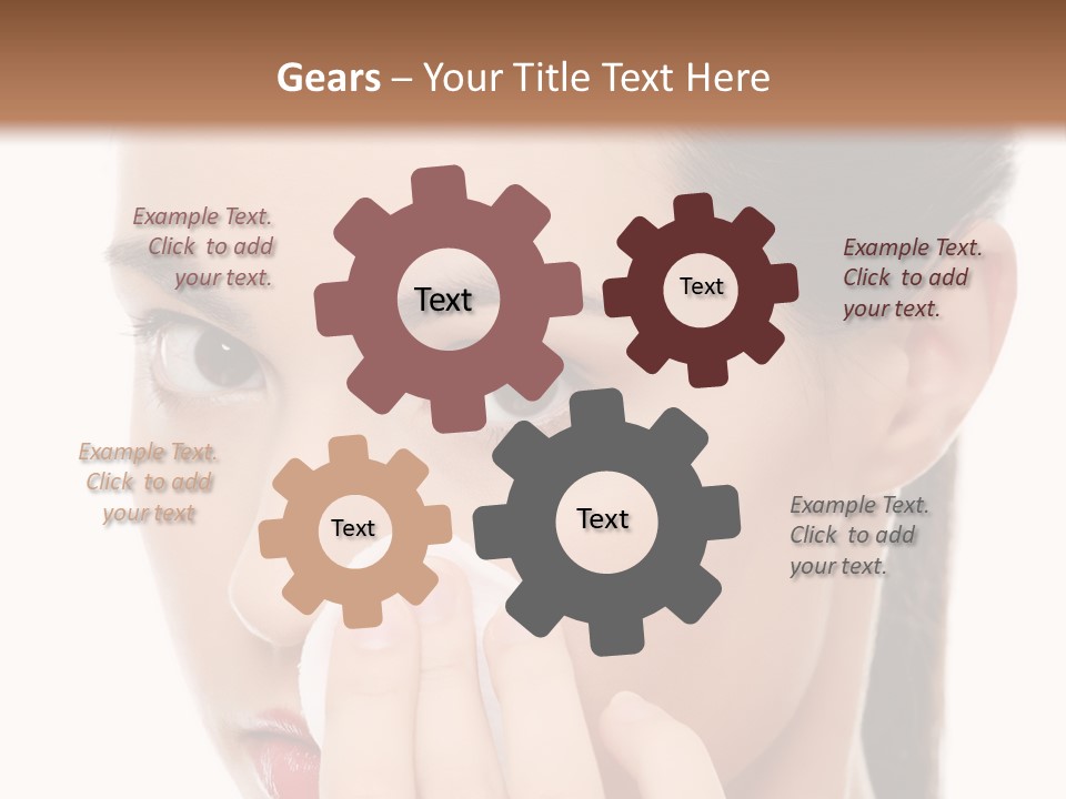 Hand Close Eyes PowerPoint Template