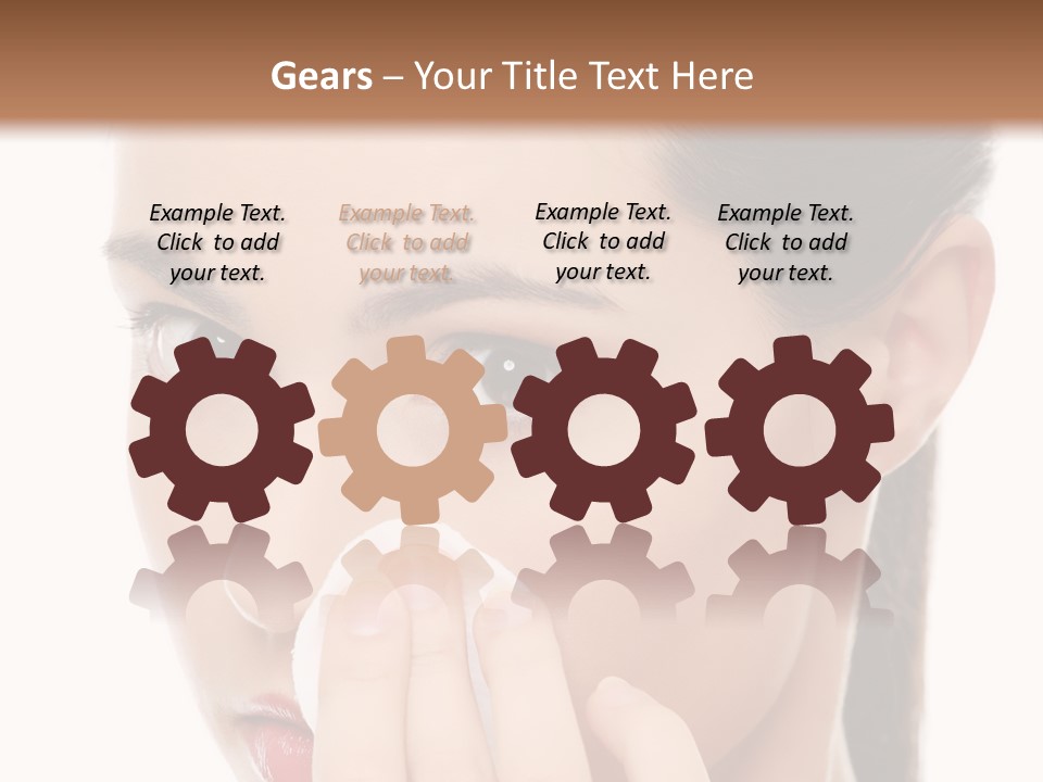 Hand Close Eyes PowerPoint Template