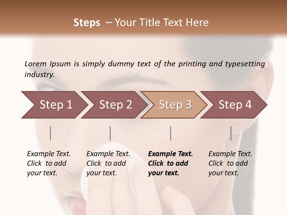 Hand Close Eyes PowerPoint Template