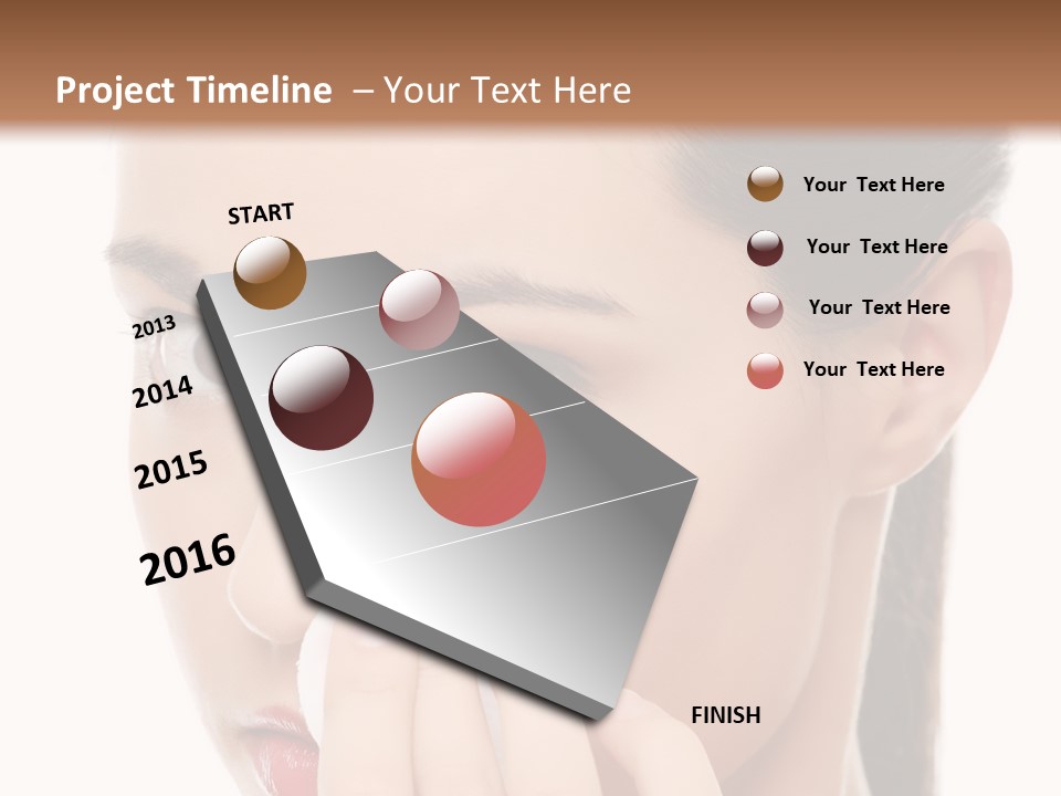 Hand Close Eyes PowerPoint Template