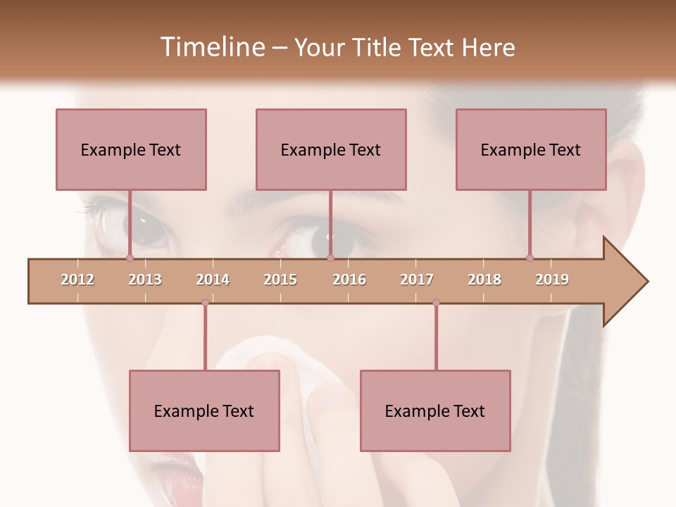 Hand Close Eyes PowerPoint Template
