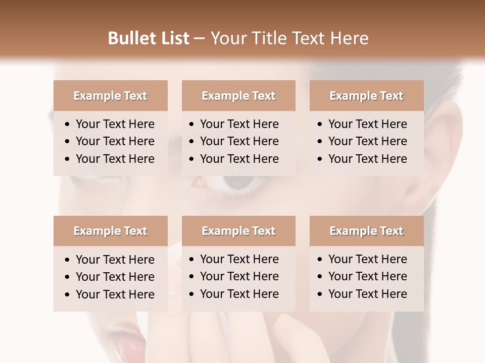 Hand Close Eyes PowerPoint Template