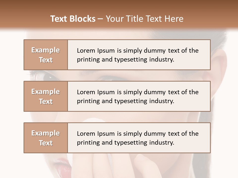 Hand Close Eyes PowerPoint Template