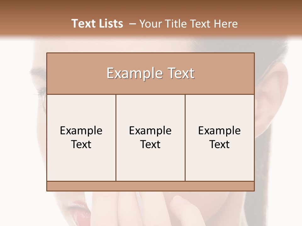 Hand Close Eyes PowerPoint Template