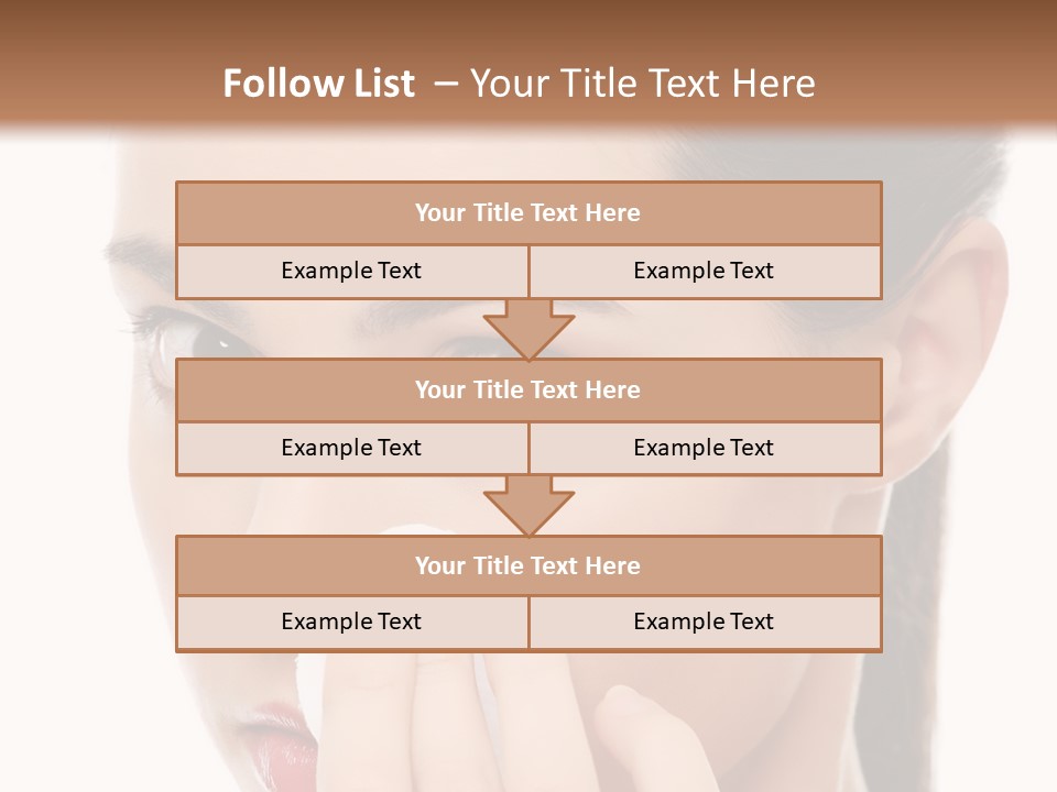 Hand Close Eyes PowerPoint Template