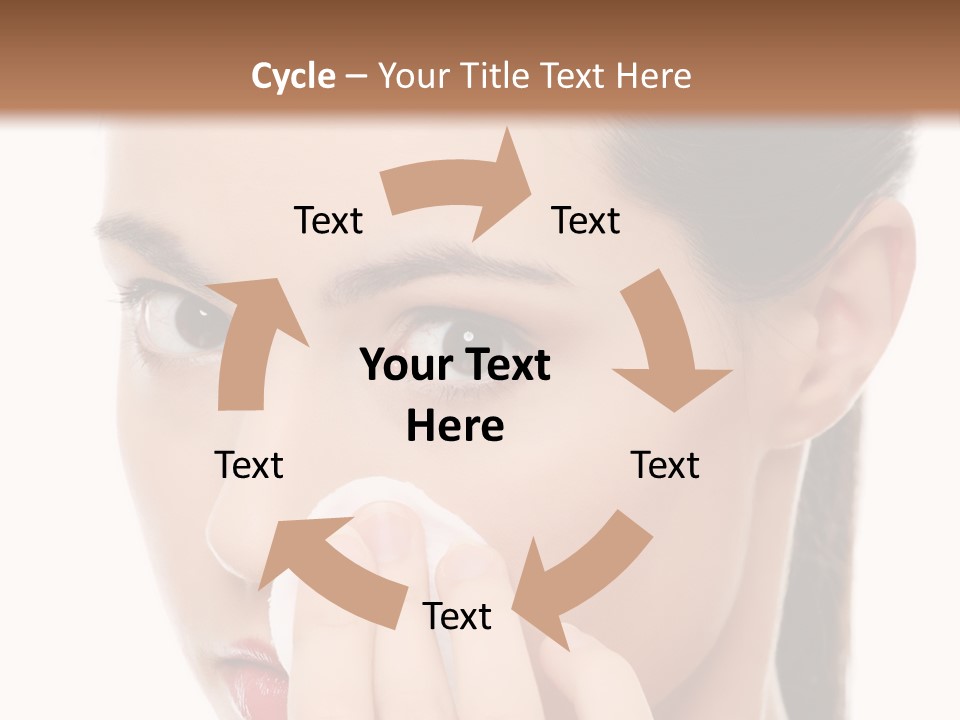 Hand Close Eyes PowerPoint Template