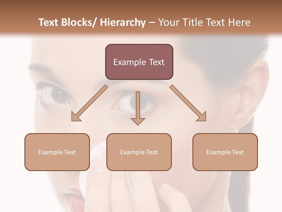 Hand Close Eyes PowerPoint Template