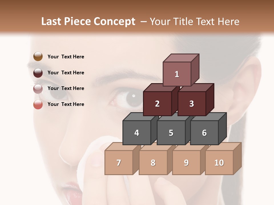 Hand Close Eyes PowerPoint Template