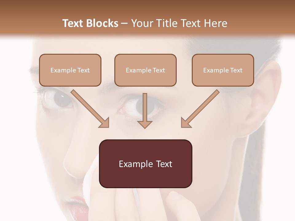 Hand Close Eyes PowerPoint Template