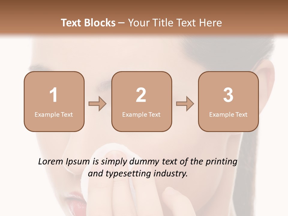 Hand Close Eyes PowerPoint Template