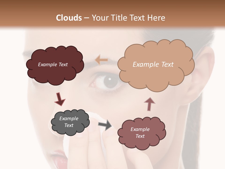 Hand Close Eyes PowerPoint Template
