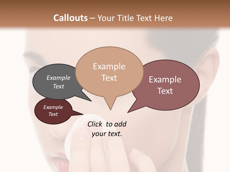 Hand Close Eyes PowerPoint Template