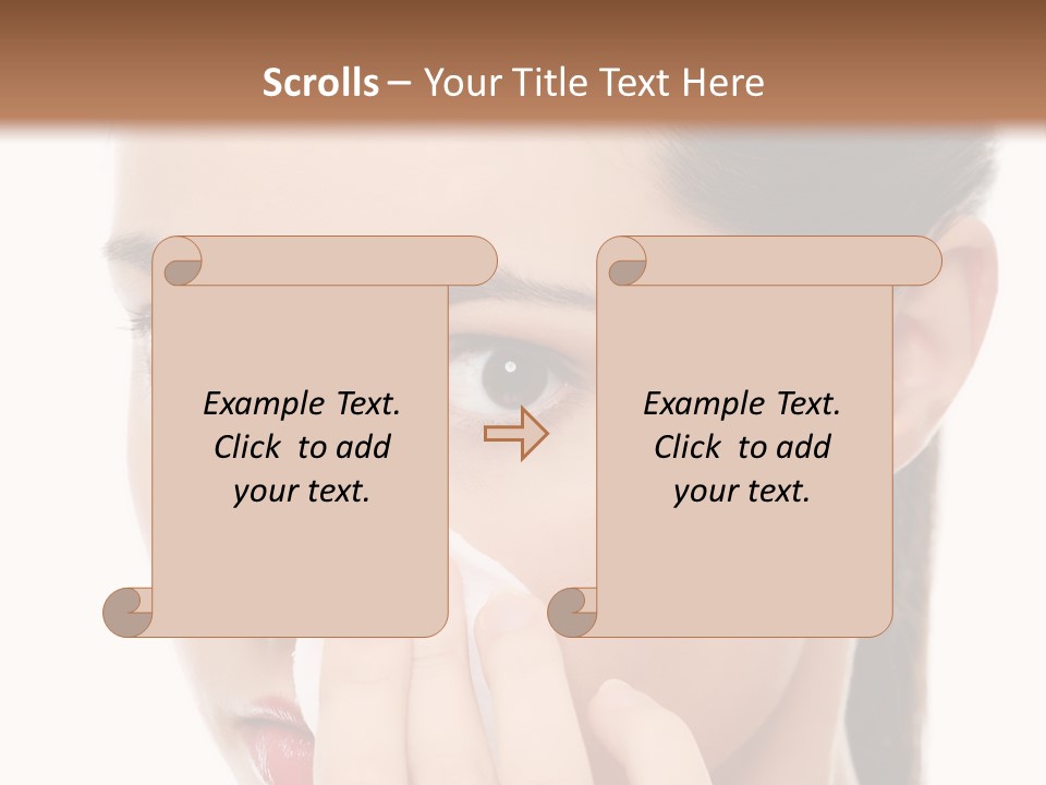Hand Close Eyes PowerPoint Template